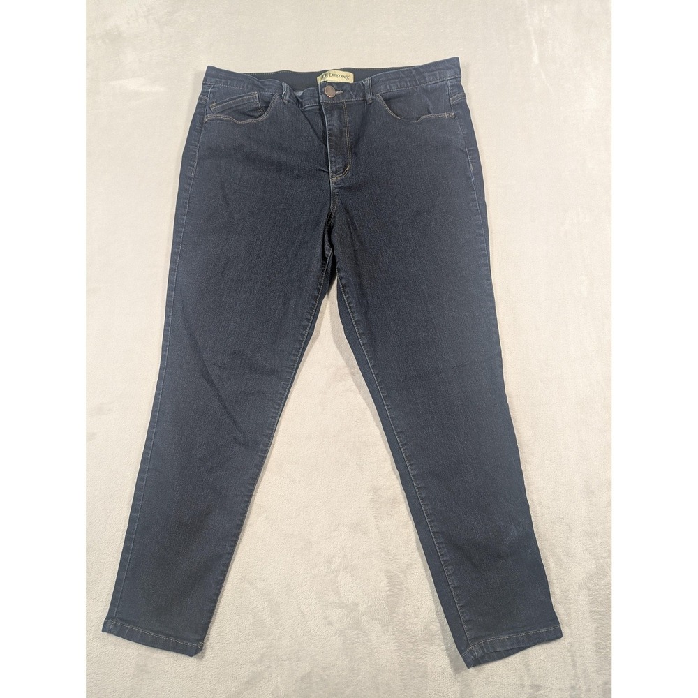 Democracy Ab Technology Jeans Womens 16 Dark Wash Mid‎ Rise Skinny Stretch Denim